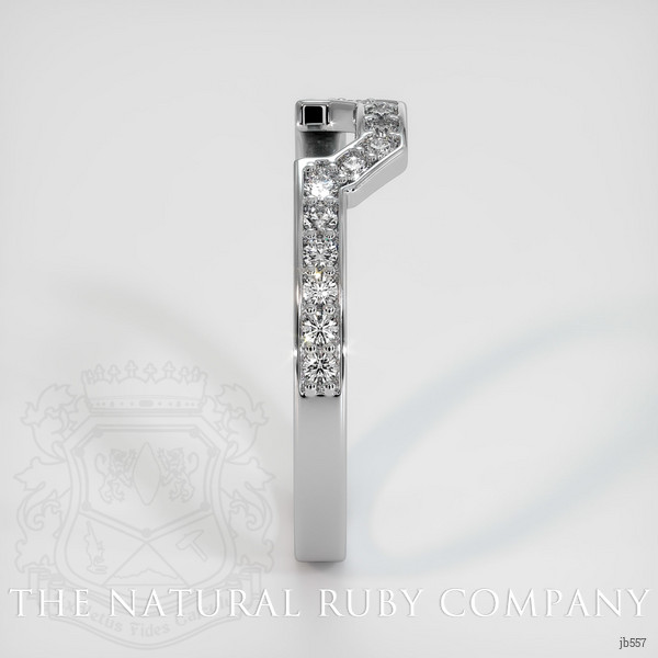 14K White Gold Diamond Pave Wedding Band