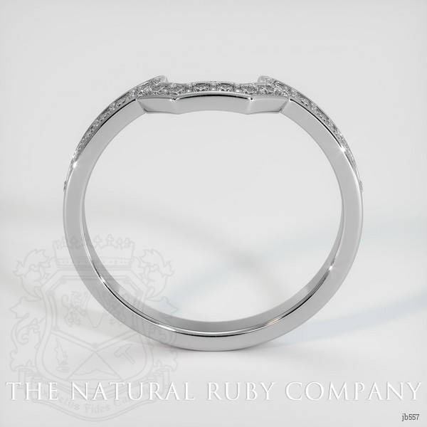 18K White Gold Diamond Pave Wedding Band