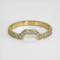 14K Yellow Gold Diamond Pave Wedding Band Video