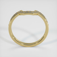 14K Yellow Gold Diamond Pave Wedding Band Image