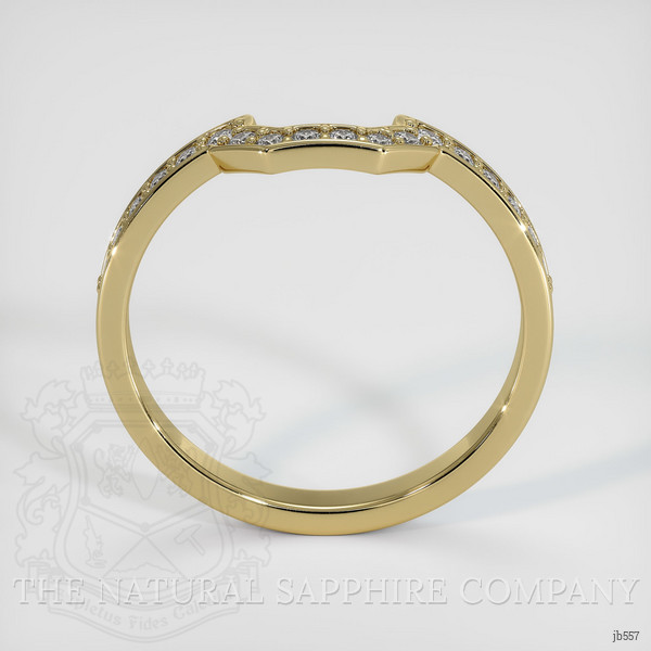 14K Yellow Gold Diamond Pave Wedding Band