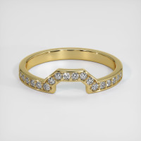 18K Yellow Gold Diamond Pave Wedding Band Video