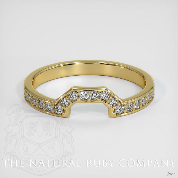 18K Yellow Gold Diamond Pave Wedding Band