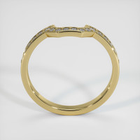 18K Yellow Gold Diamond Pave Wedding Band Image