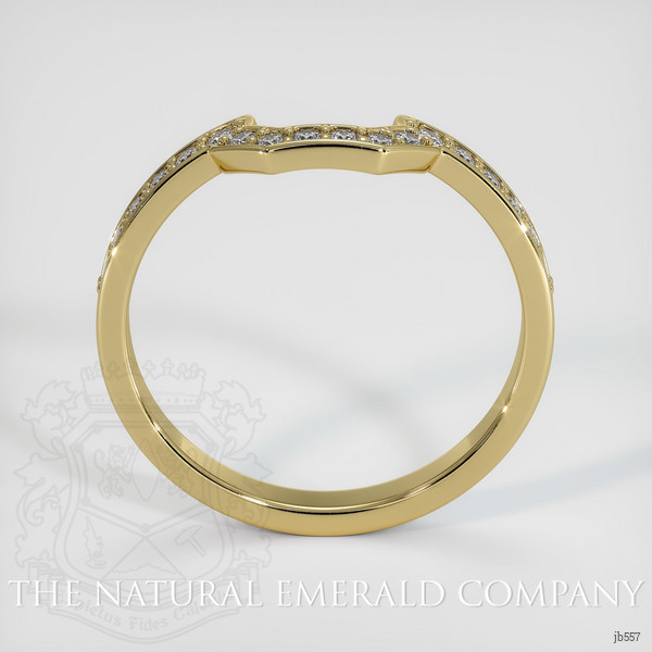 18K Yellow Gold Diamond Pave Wedding Band