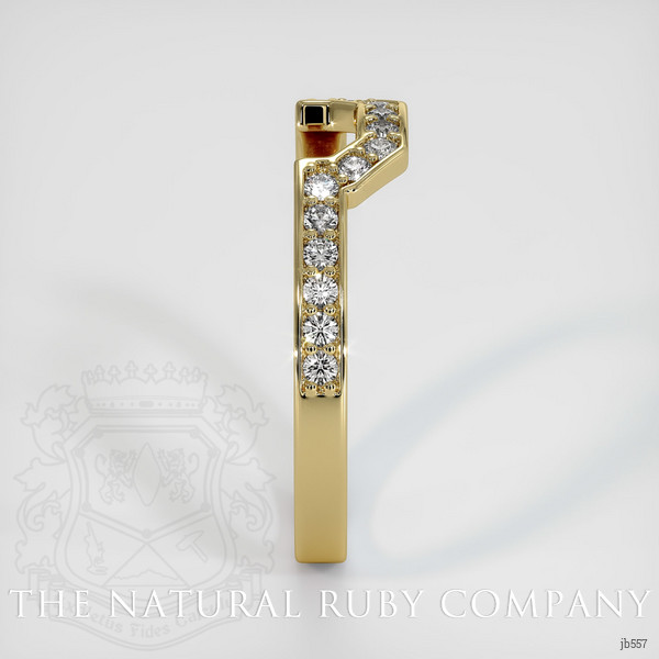 18K Yellow Gold Diamond Pave Wedding Band