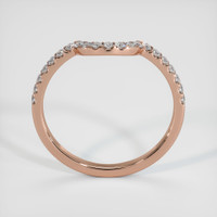 14K Rose Gold Diamond Pave Wedding Band Image