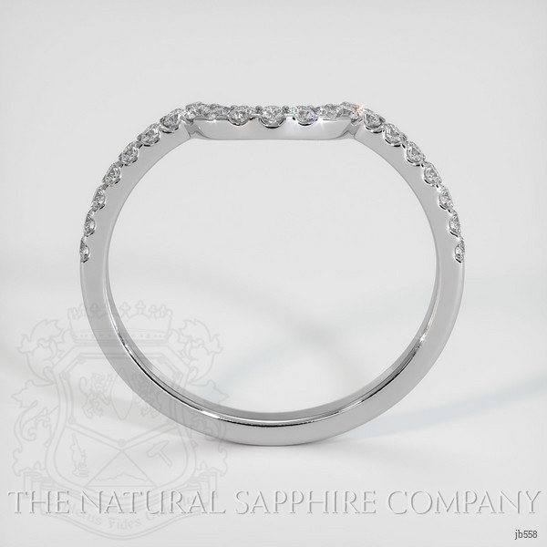 14K White Gold Diamond Pave Wedding Band