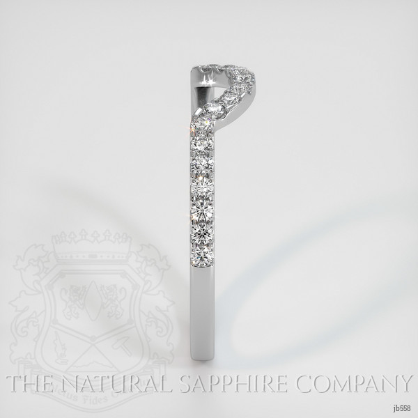 14K White Gold Diamond Pave Wedding Band