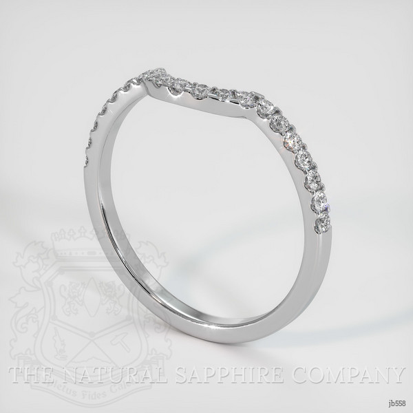 18K White Gold Diamond Pave Wedding Band