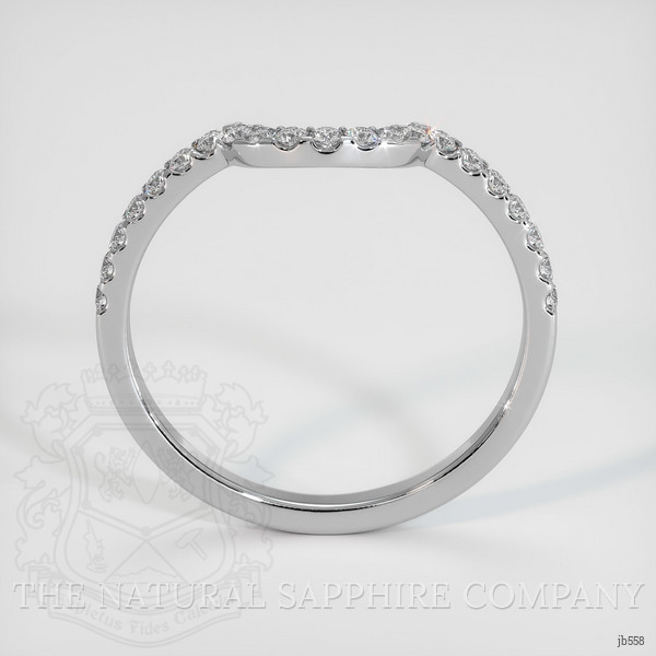 18K White Gold Diamond Pave Wedding Band