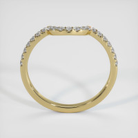 14K Yellow Gold Diamond Pave Wedding Band Image