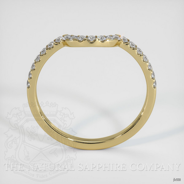 14K Yellow Gold Diamond Pave Wedding Band