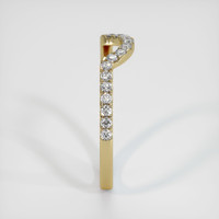 14K Yellow Gold Diamond Pave Wedding Band Image