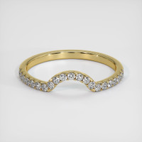 18K Yellow Gold Diamond Pave Wedding Band Video