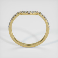 18K Yellow Gold Diamond Pave Wedding Band Image