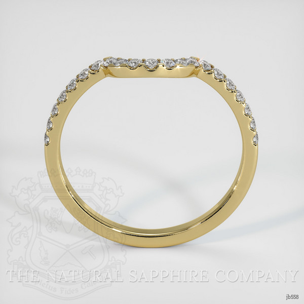 18K Yellow Gold Diamond Pave Wedding Band