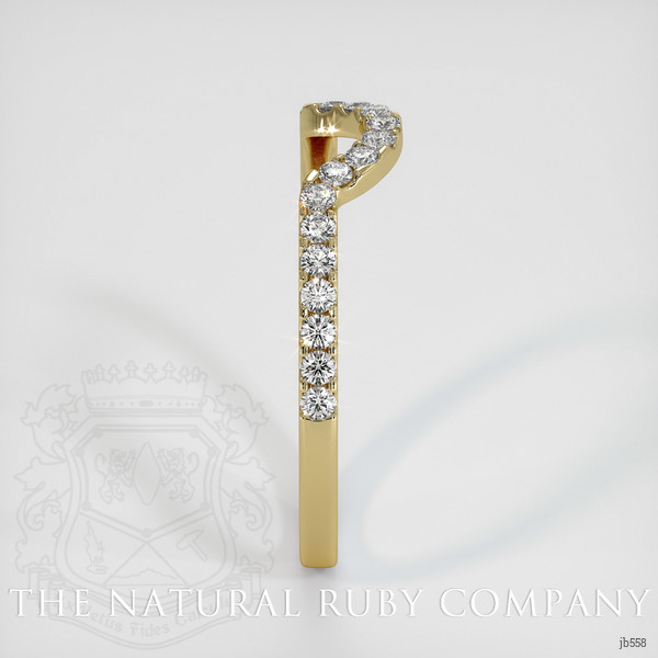 18K Yellow Gold Diamond Pave Wedding Band