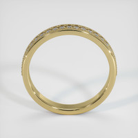 14K Yellow Gold Diamond Antique Style Wedding Band Image