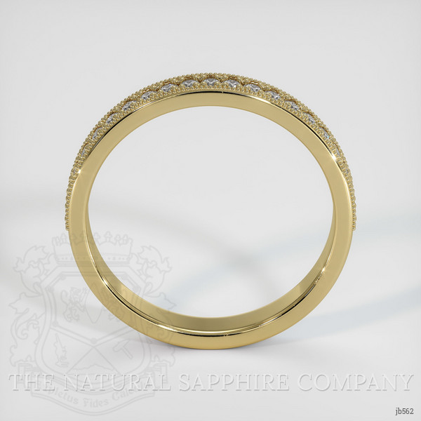 14K Yellow Gold Diamond Antique Style Wedding Band