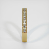 14K Yellow Gold Diamond Antique Style Wedding Band Image