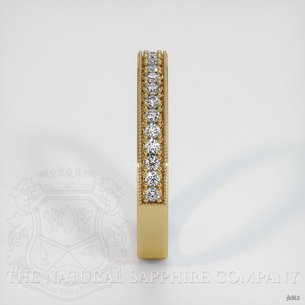 14K Yellow Gold Diamond Antique Style Wedding Band