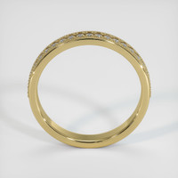 18K Yellow Gold Diamond Antique Style Wedding Band Image