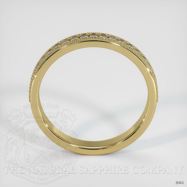 18K Yellow Gold Diamond Antique Style Wedding Band