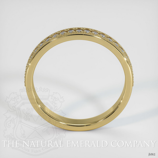 18K Yellow Gold Diamond Antique Style Wedding Band