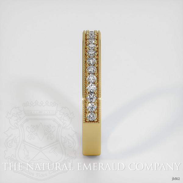 18K Yellow Gold Diamond Antique Style Wedding Band