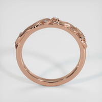 14K Rose Gold Diamond Bezel Wedding Band Image