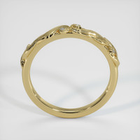 14K Yellow Gold Diamond Bezel Wedding Band Image