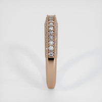 14K Rose Gold Antique Style Wedding Band Image