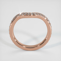 14K Rose Gold Diamond Pave Wedding Band Image