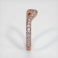 14K Rose Gold Diamond Pave Wedding Band Image