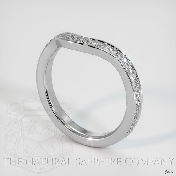 14K White Gold Diamond Pave Wedding Band