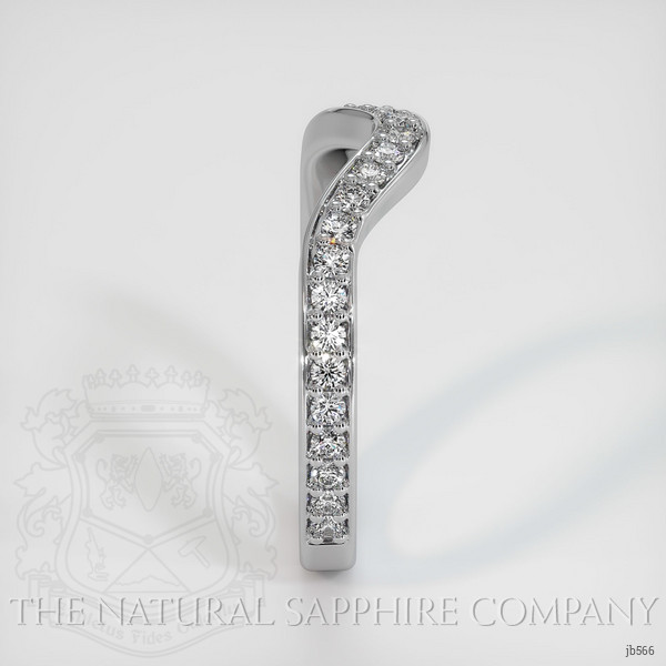 14K White Gold Diamond Pave Wedding Band