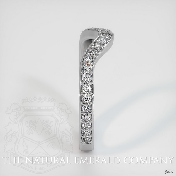 18K White Gold Diamond Pave Wedding Band