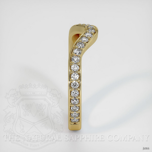 14K Yellow Gold Diamond Pave Wedding Band