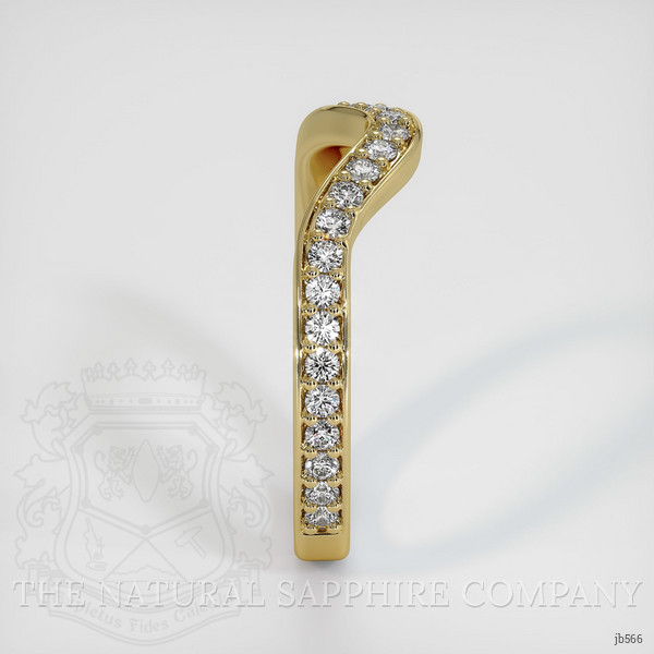 18K Yellow Gold Diamond Pave Wedding Band