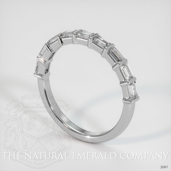 Platinum 950 Diamond Channel Wedding Band