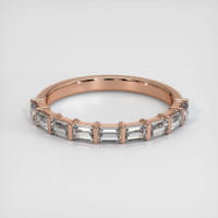 14K Rose Gold Diamond Channel Wedding Band Video