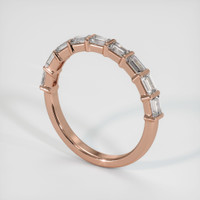 14K Rose Gold Diamond Channel Wedding Band Image