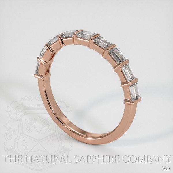 14K Rose Gold Diamond Channel Wedding Band