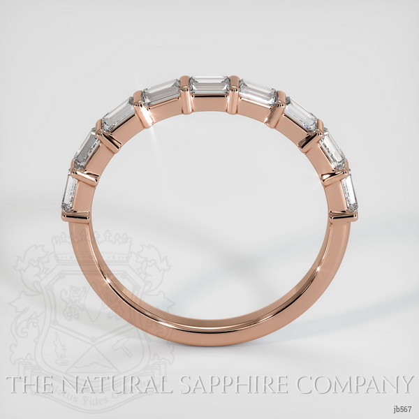 14K Rose Gold Diamond Channel Wedding Band