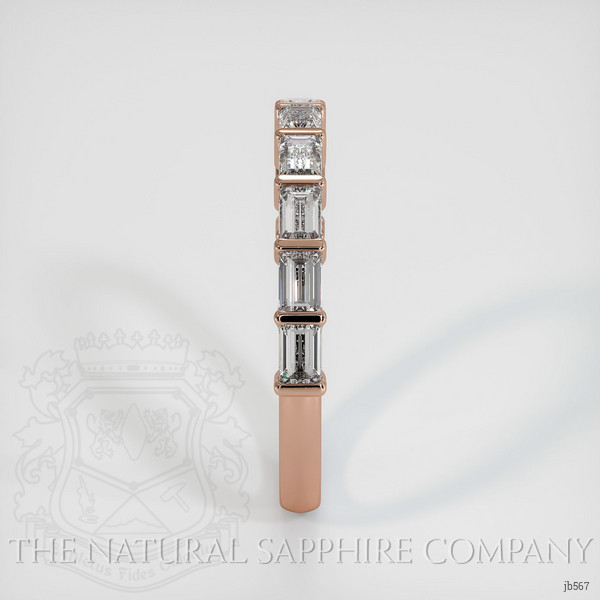 14K Rose Gold Diamond Channel Wedding Band