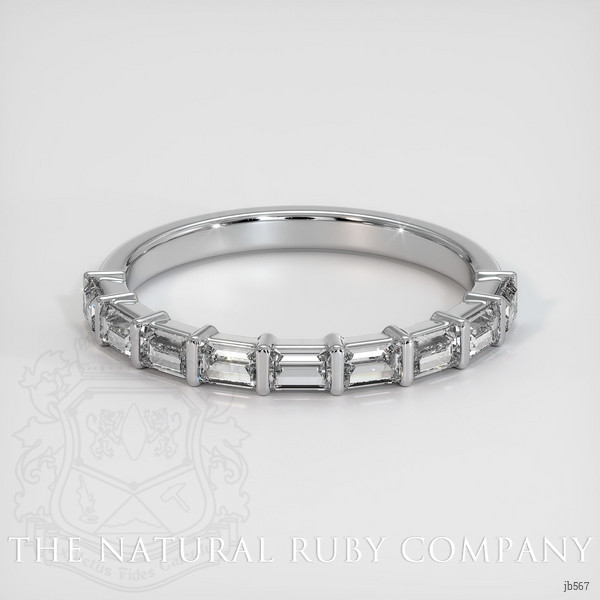 14K White Gold Diamond Channel Wedding Band
