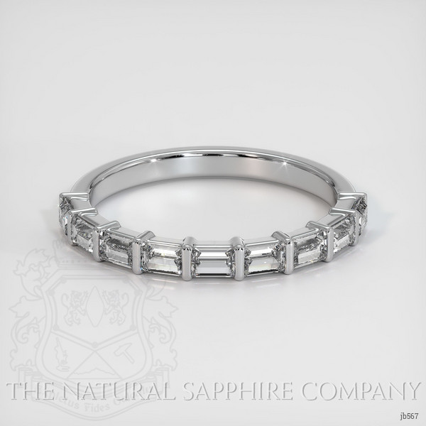 14K White Gold Diamond Channel Wedding Band