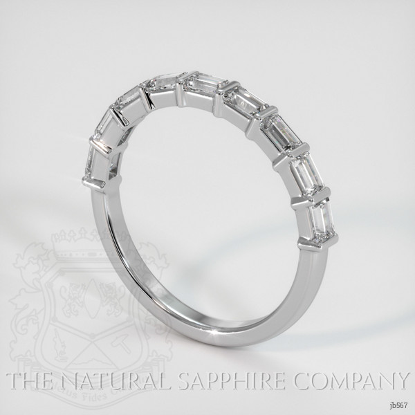 14K White Gold Diamond Channel Wedding Band