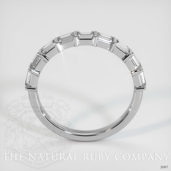 14K White Gold Diamond Channel Wedding Band